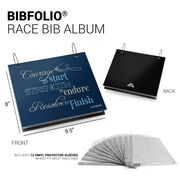 BibFOLIO&reg; Race Bib Album - Courage To Start
