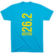 Running Short Sleeve T-Shirt - Boston 26.2 Vertical