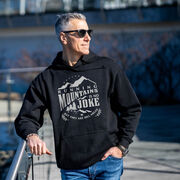 Statement Fleece Hoodie - Running Mountains