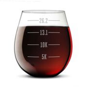 Running Stemless Wine Glass Runner's Measurements