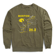 Running Raglan Crew Neck Pullover - Boston Route