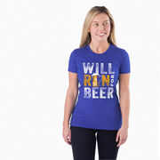 Women's Everyday Runners Tee - Will Run For Beer