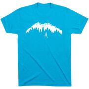 Running Short Sleeve T-Shirt - Trail Runner in the Mountains