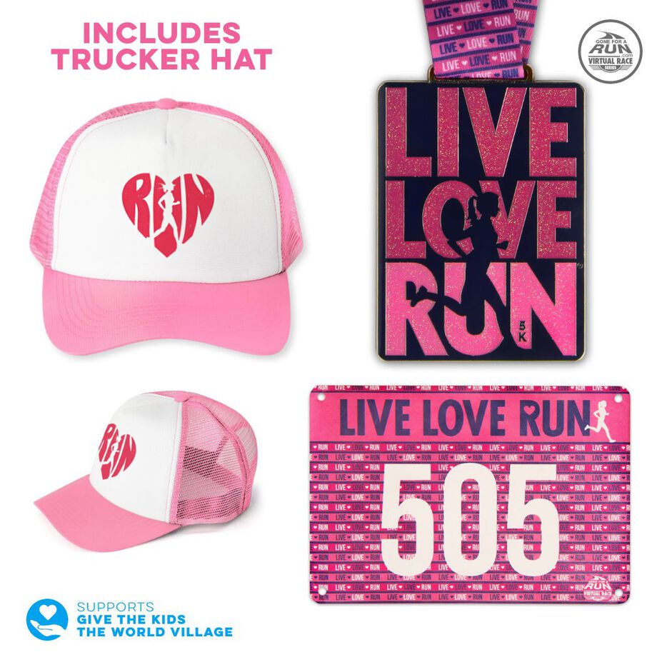 Virtual Race - Live Love Run 5K (Trucker Hat)