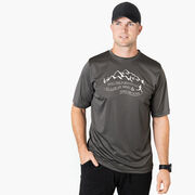 Men's Running Short Sleeve Tech Tee - Into the Forest I Go