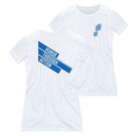 Women's Everyday Runners Tee - wear blue Honor Through Action