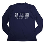 Women's Long Sleeve Tech Tee - Run Like A Girl&#174;