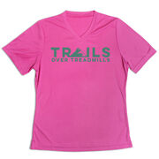 Women's Short Sleeve Tech Tee - Trails Over Treadmills