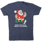 Running Short Sleeve T-Shirt - Will Run for Milk and Cookies