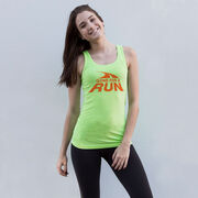 Running Women's Athletic Tank Top - Gone For a Run Logo
