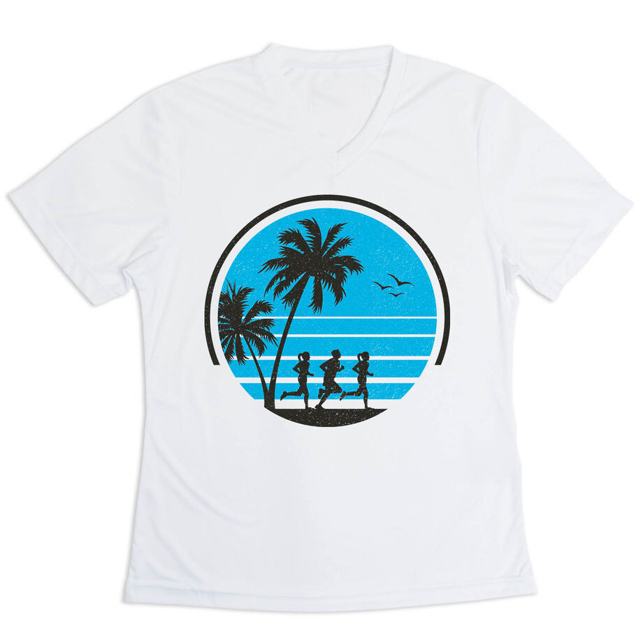 Women's Short Sleeve Tech Tee - Retro Run