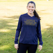Women's Long Sleeve Tech Tee - May the Course Be with You