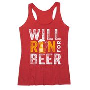 Women's Everyday Tank Top - Will Run For Beer