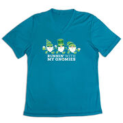 Women's Short Sleeve Tech Tee - Runnin' With My Gnomies&reg; - Lucky