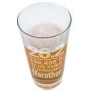26.2 Math Miles 16 oz Beer Pint Glass