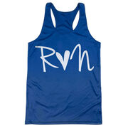 Women's Racerback Performance Tank Top - Run Heart