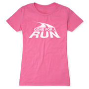 Women's Everyday Runners Tee - Gone For a Run White Logo
