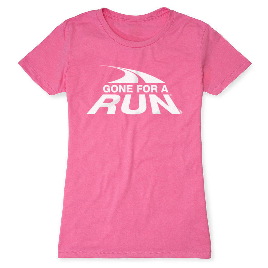 Women's Everyday Runners Tee - Gone For a Run White Logo