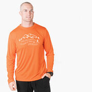 Men's Running Long Sleeve Tech Tee - Into the Forest I Go