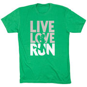 Running Short Sleeve T-Shirt - Live Love Run Silhouette