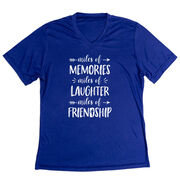 Women's Short Sleeve Tech Tee - Miles of Friendship Mantra