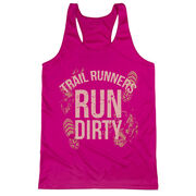 Women's Racerback Performance Tank Top - Run Dirty