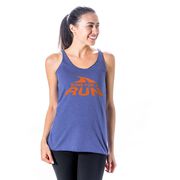 Women's Everyday Tank Top - Gone For a Run Logo (Orange)