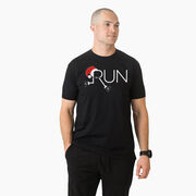 Running Short Sleeve T-Shirt - Let's Run For Christmas