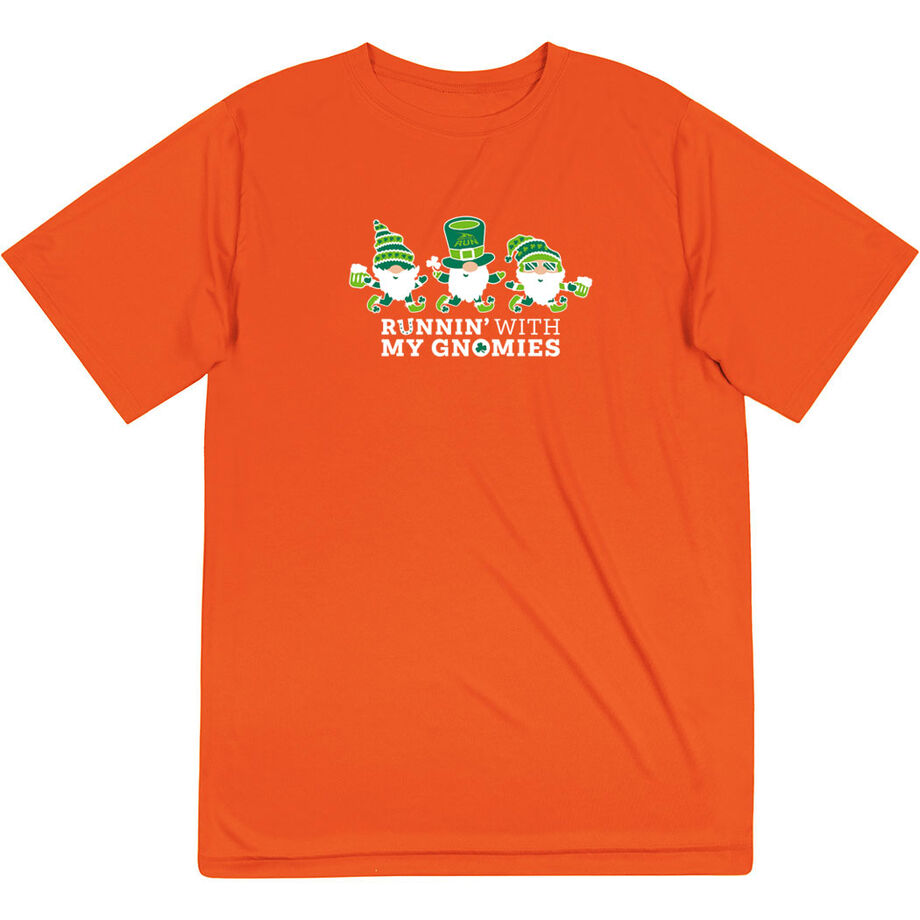Men's Running Short Sleeve Performance Tee - Runnin' With My Gnomies&reg; - Lucky