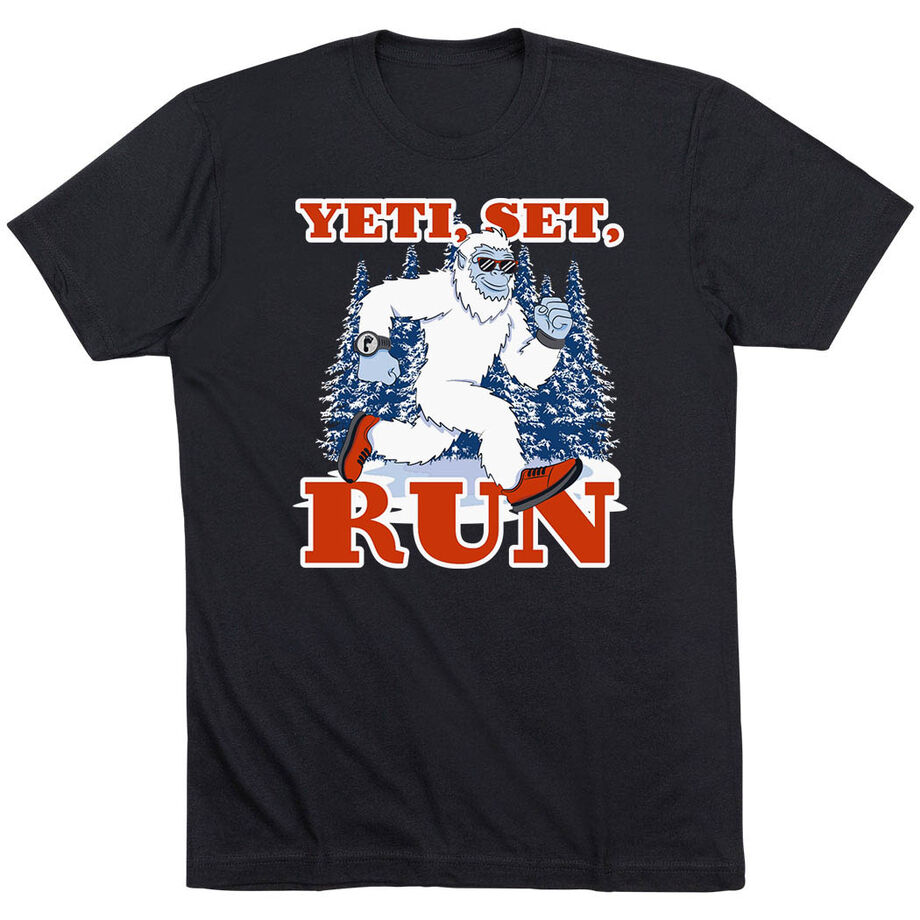 Running Short Sleeve T-Shirt - Yeti, Set, Run