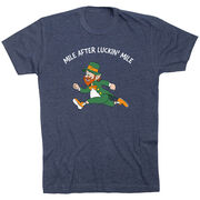 Running Short Sleeve T-Shirt - Mile After Luckin Mile