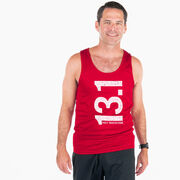 Men's Running Performance Tank Top - 13.1 Half Marathon Vertical