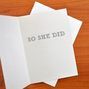 She Believed She Could So She Did Greeting Card