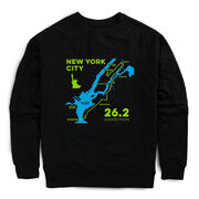 Running Raglan Crew Neck Pullover - New York City Route