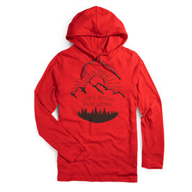 Running Lightweight Hoodie - Life's Short Run Long (Mountains)