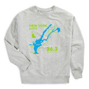 Running Raglan Crew Neck Pullover - New York City Route