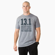 Running Short Sleeve T-Shirt - 13.1 Math Miles