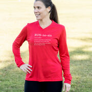 Women's Long Sleeve Tech Tee - RUNnesia