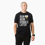 Running Short Sleeve T-Shirt - Run Now Gobble Later (Bold)