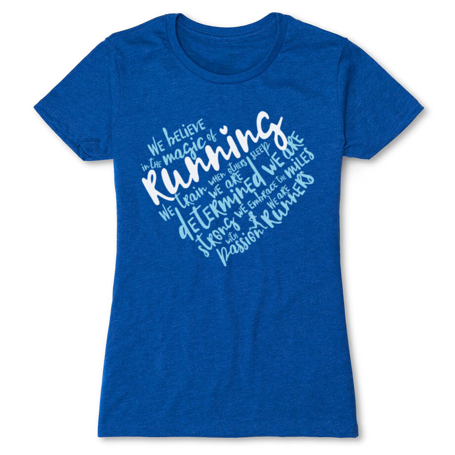 Women's Everyday Runners Tee - Live Love Run Heart