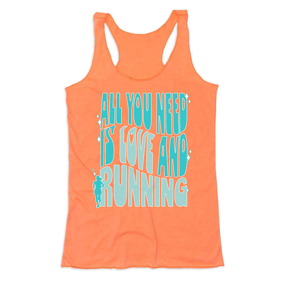 Women's Everyday Tank Top - All You Need is Love and Running