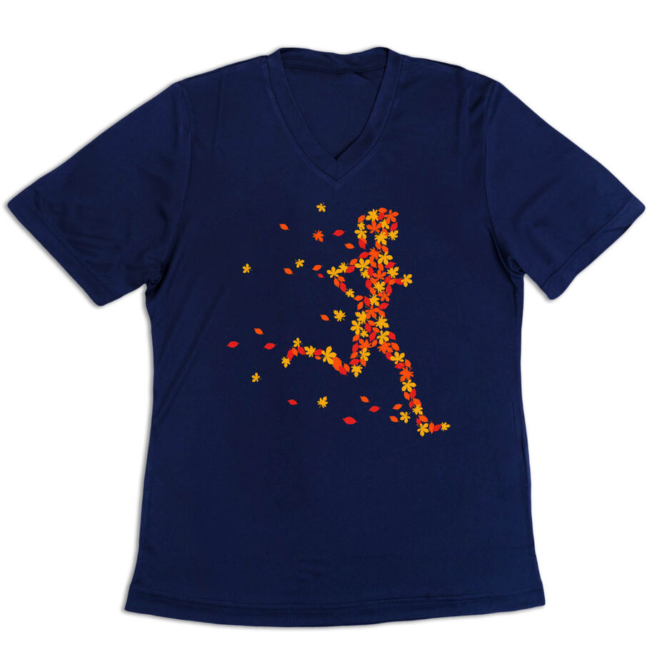Women's Short Sleeve Tech Tee - Autumn Runner Girl