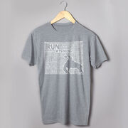 Running Short Sleeve T-Shirt - Wyoming State Runner 