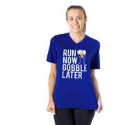 Women's Short Sleeve Tech Tee - Run Now Gobble Later (Bold)