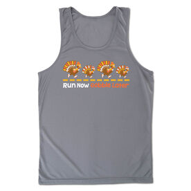 Men's Running Performance Tank Top - Run Now Gobble Later Turkeys