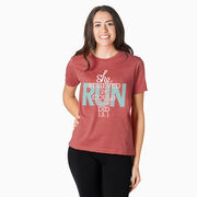 Running Short Sleeve T-Shirt - She Believed She Could So She Did 13.1