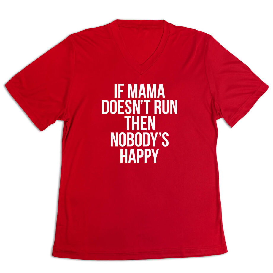 Women's Short Sleeve Tech Tee - If Mama Doesn't Run