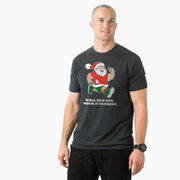 Running Short Sleeve T-Shirt - Will Run for Milk and Cookies