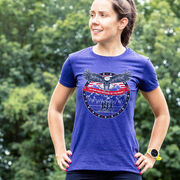 Women's Everyday Runners Tee - We Run Free Because Of The Brave