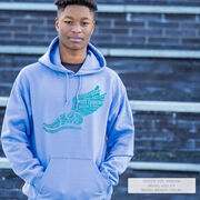 Cross Country Hooded Sweatshirt - Winged Foot Inspirational Words